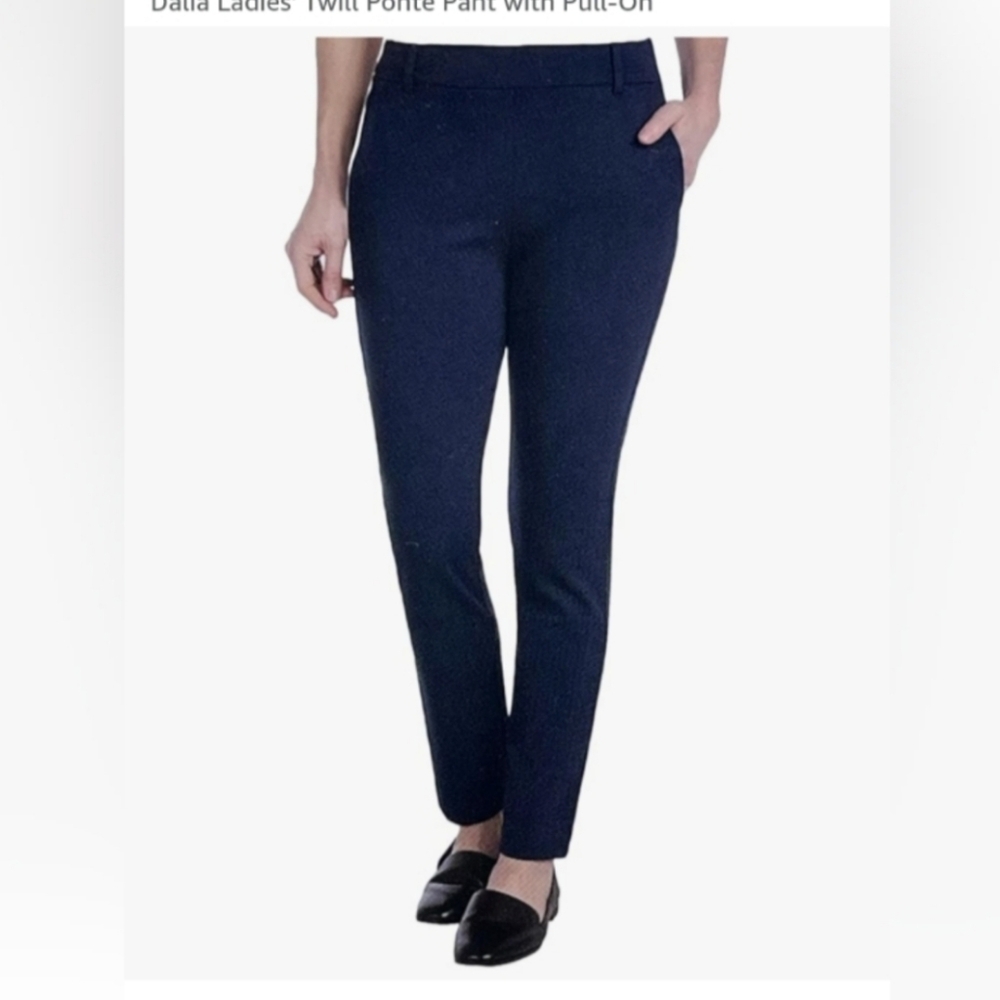 Dahlia Built-in Tummy Control Viscose Nylon Navy Twill Ponte